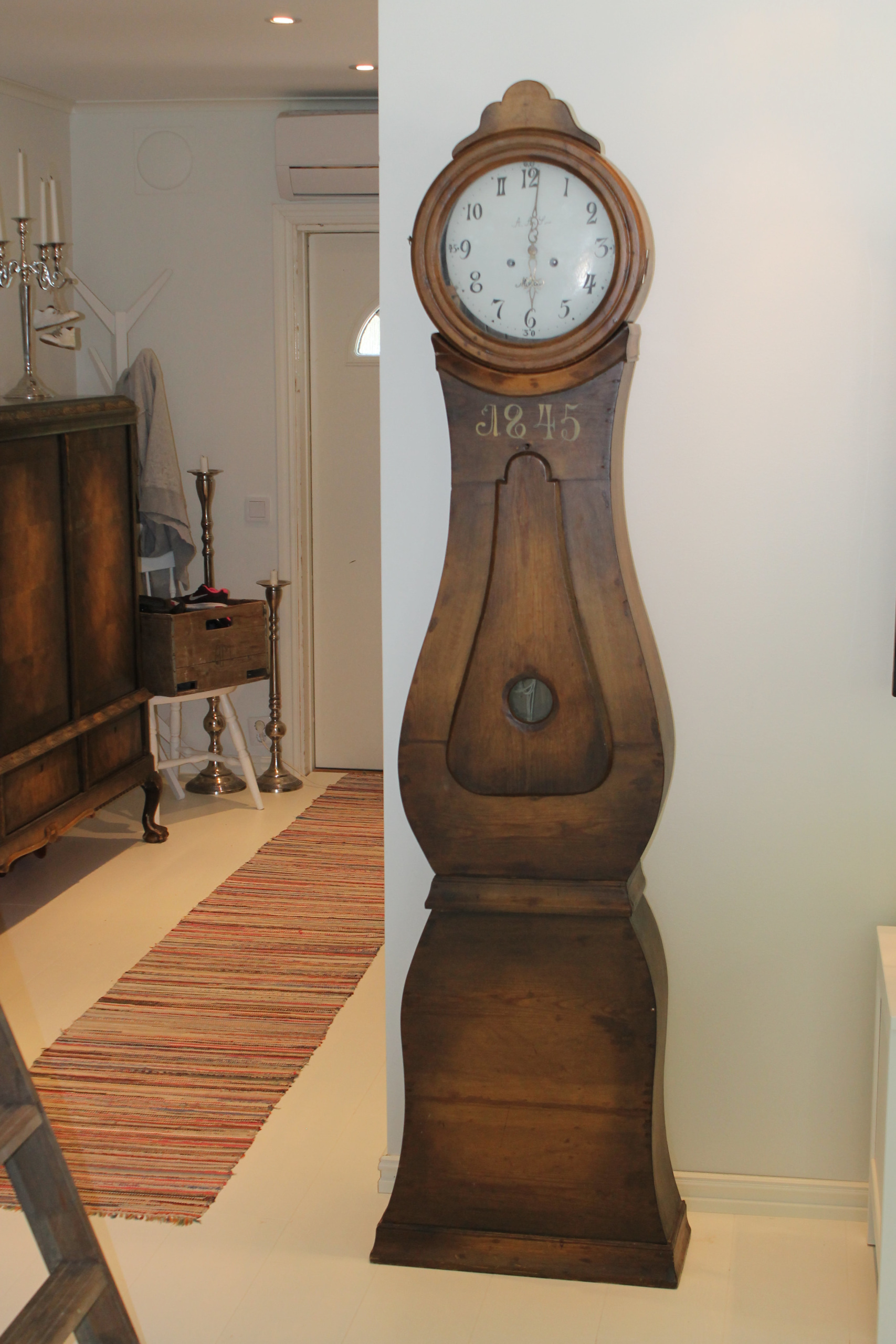 Mora Clock Swedish Longcase Grandfather Clock Anno 1845